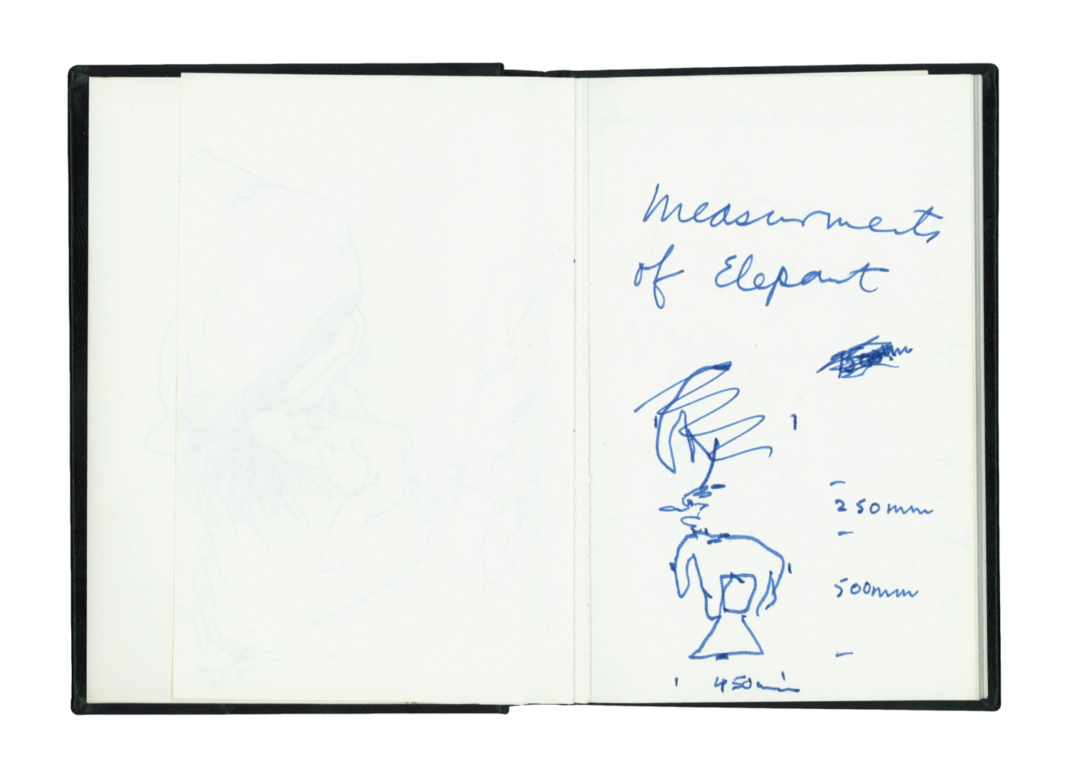 Sketch and notebook (November – December 1983) (November 1983 NY Flan Gino)