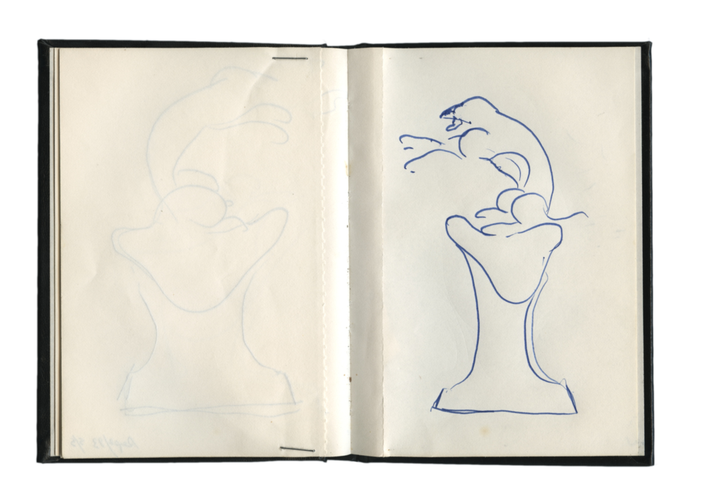Sketch and notebook (September 1983)