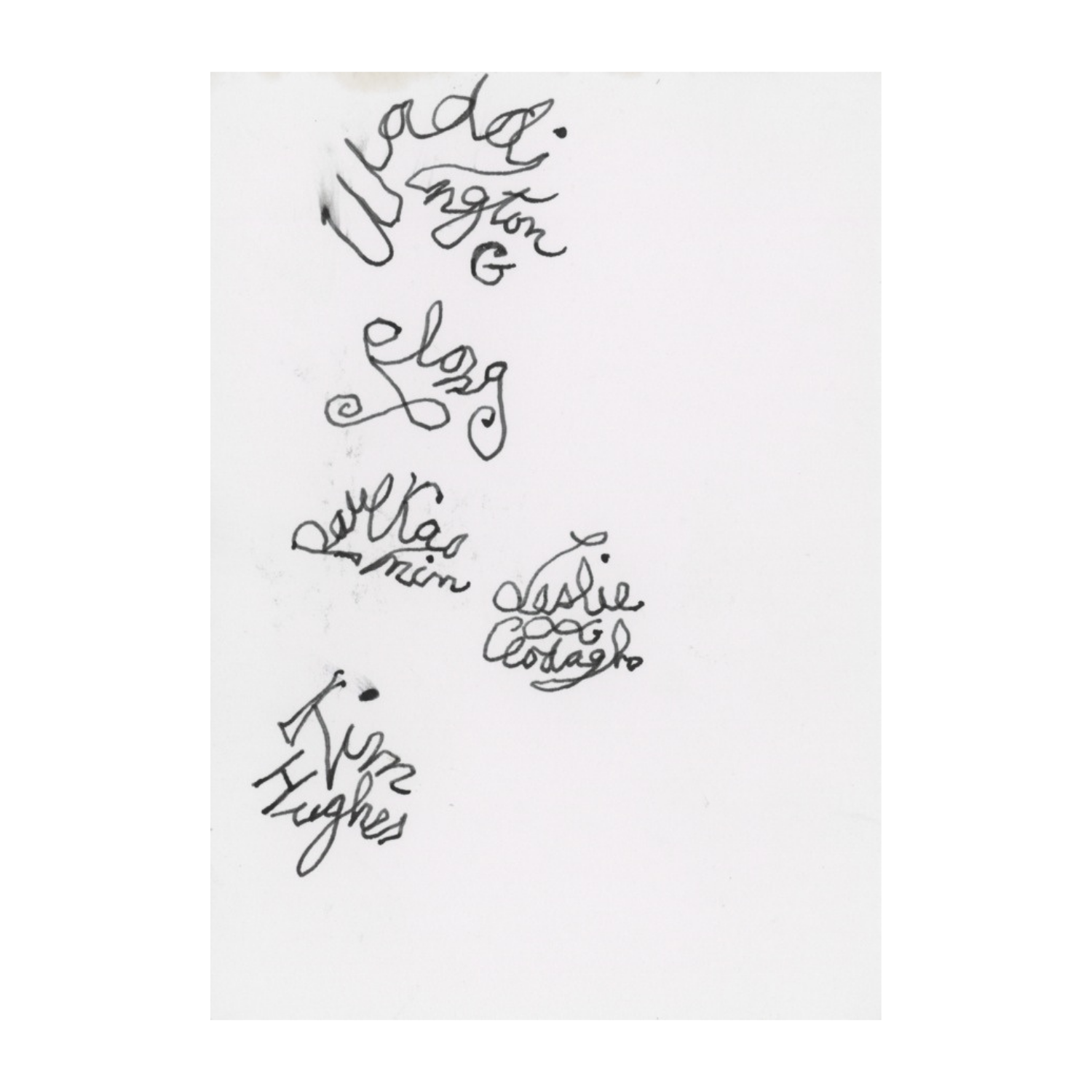Rubber stamp drawings