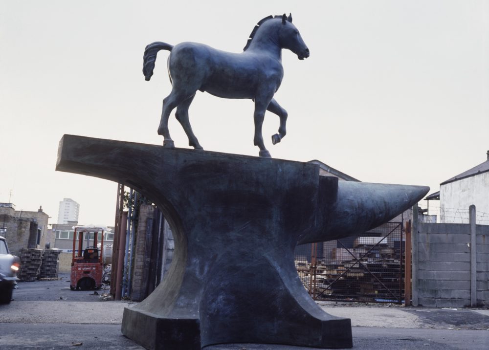 Untitled (horse on large anvil)