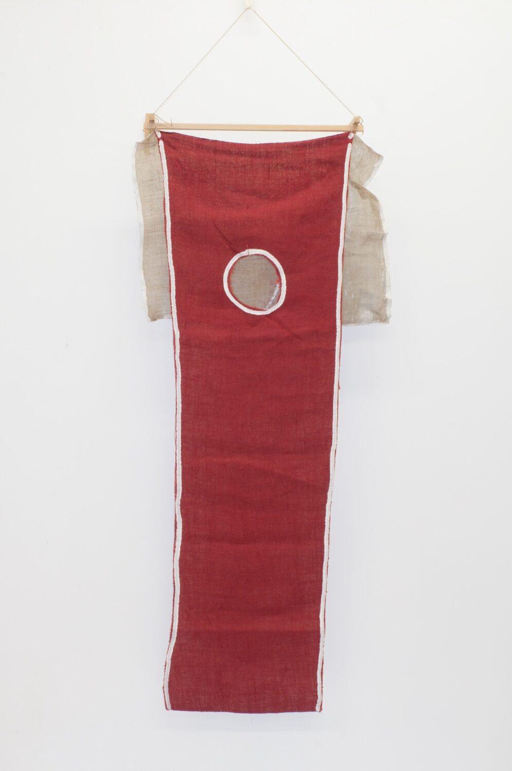 Untitled (red wall hanging)
