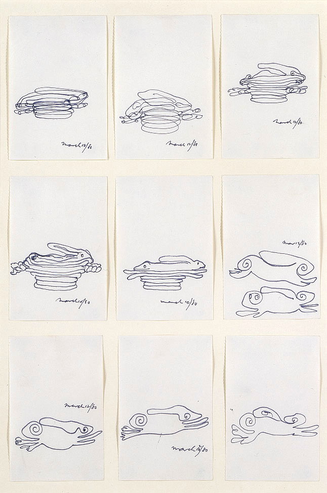 ‘Frog/Hare studies for Coil Pots’, 1980